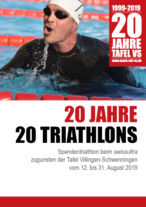 Titelseite der Broschüre 20 Jahre - 20 Triathlons